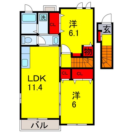 ちはら台駅 バス7分  神埼入口下車：停歩14分 2階の物件間取画像